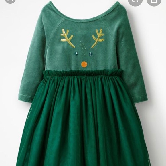 Mini Boden Other - NWT Boden Green Novelty Dress, size 7-8 yrs.